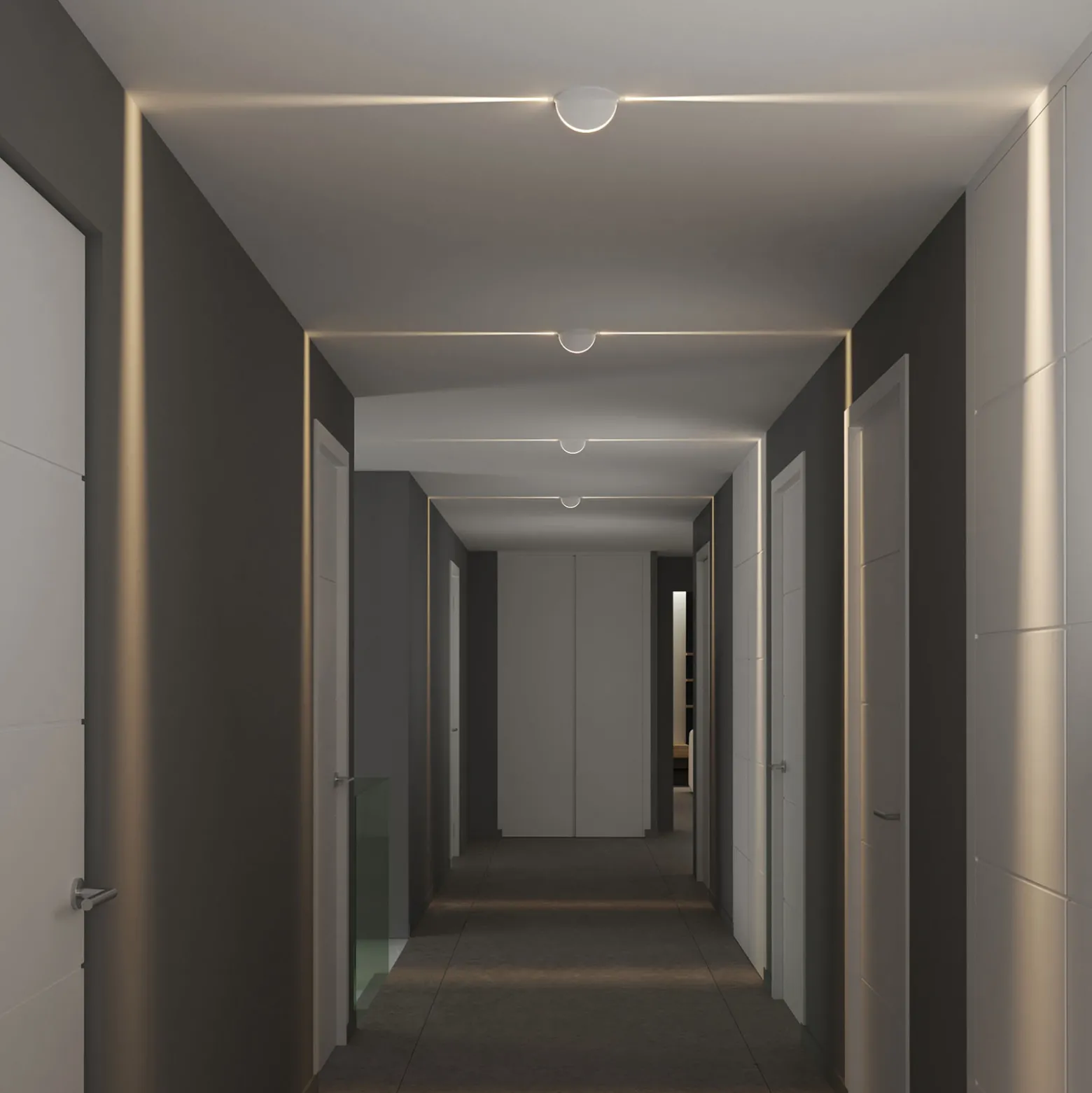 LED-asennettu kattovalaisin Spectra Recessed, IP54