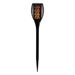LED-aurinkoenergialla toimiva maapiikkavalaisin 33077 Taskulamppu, musta, muovia