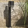LED aurinkojalustavalaisin Vienna, musta, metalli, korkeus 50 cm