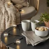 LED-aurinkokäyttöinen valoketju Globe Mini, 10-lamppuinen, 270 cm, 3000K