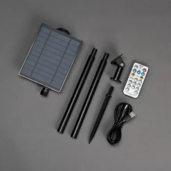 LED-aurinkokäyttöinen valoketju juhliin, 6,2 W, keltainen, IP44, 1800 K