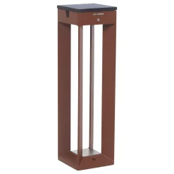 LED-aurinkolamppu Borne, sensori, 45 cm, corten