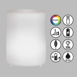 LED-aurinkolamppu Ceppo 3000K RGB himmennys