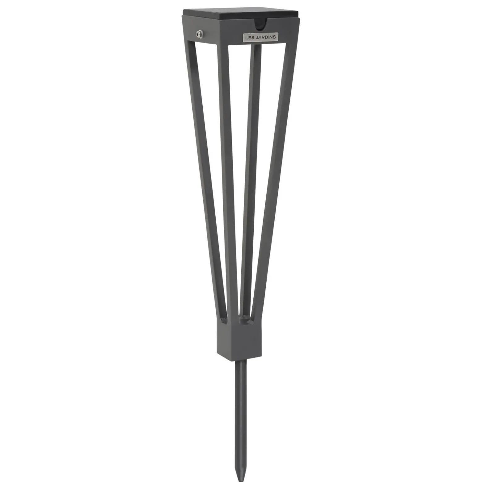 LED-aurinkolamppu Tinka, 52 cm korkea, harmaa