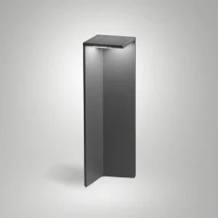 LED-aurinkopolkuvalo Fold, tummanharmaa, liiketunnistin, IP54