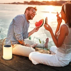 LED-aurinkopöytävalaisin Bari, RGB-värinvaihto
