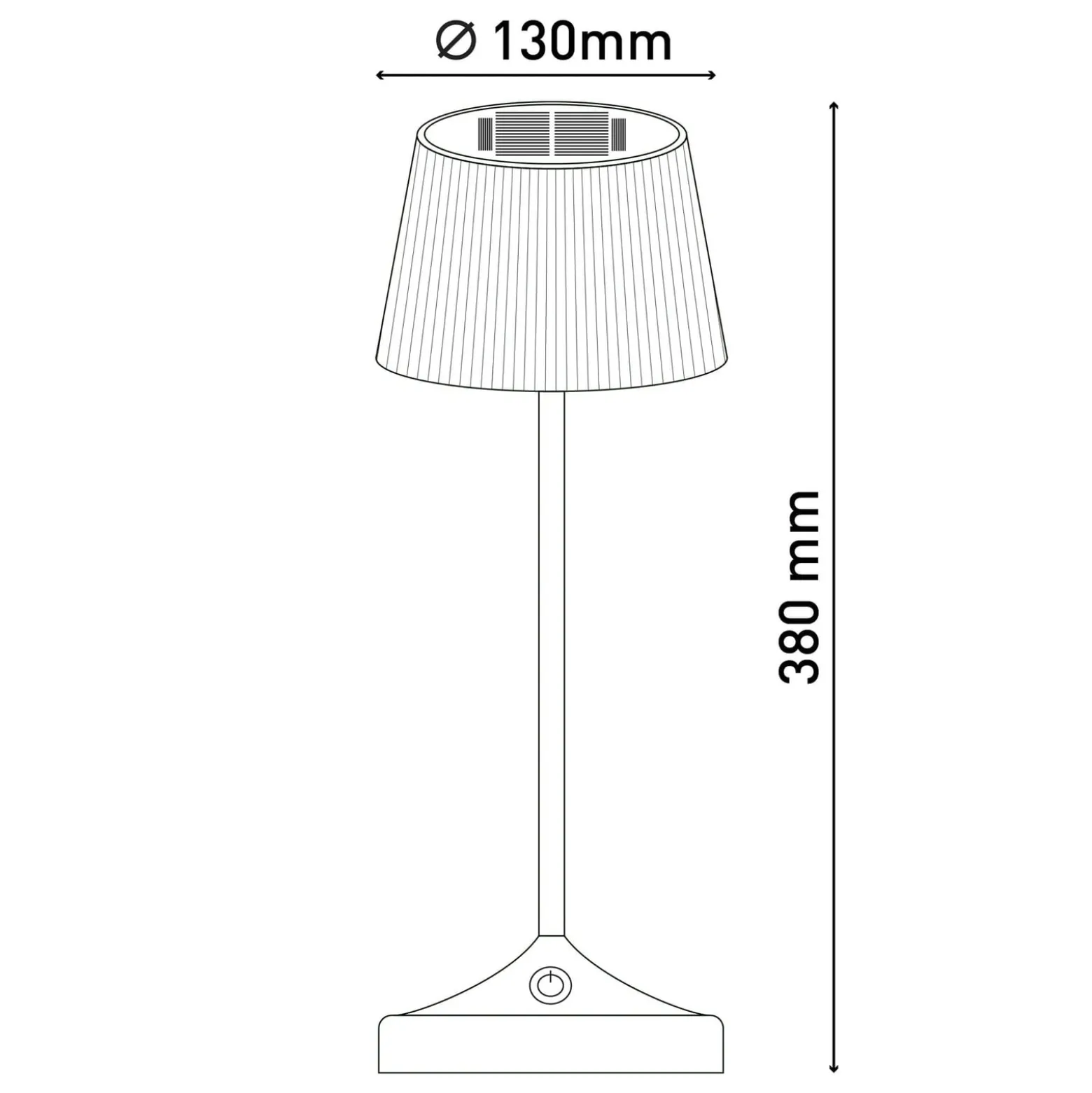 LED-aurinko-pöytävalaisin Emmi CCT vihreä