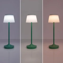 LED-aurinko-pöytävalaisin Emmi CCT vihreä