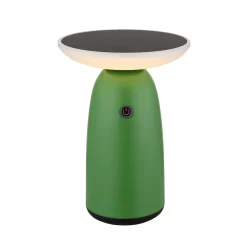 LED-aurinkopöytävalaisin 36625, vihreä, metalli, 23 cm, himmennettävä