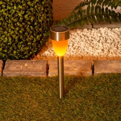 LED-aurinkovalaisin 4135006, liekkitehoste, 6 kpl