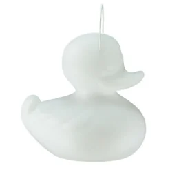 LED-designvalaisin DUCK-DUCK S ulkokäyttöön, valkoinen