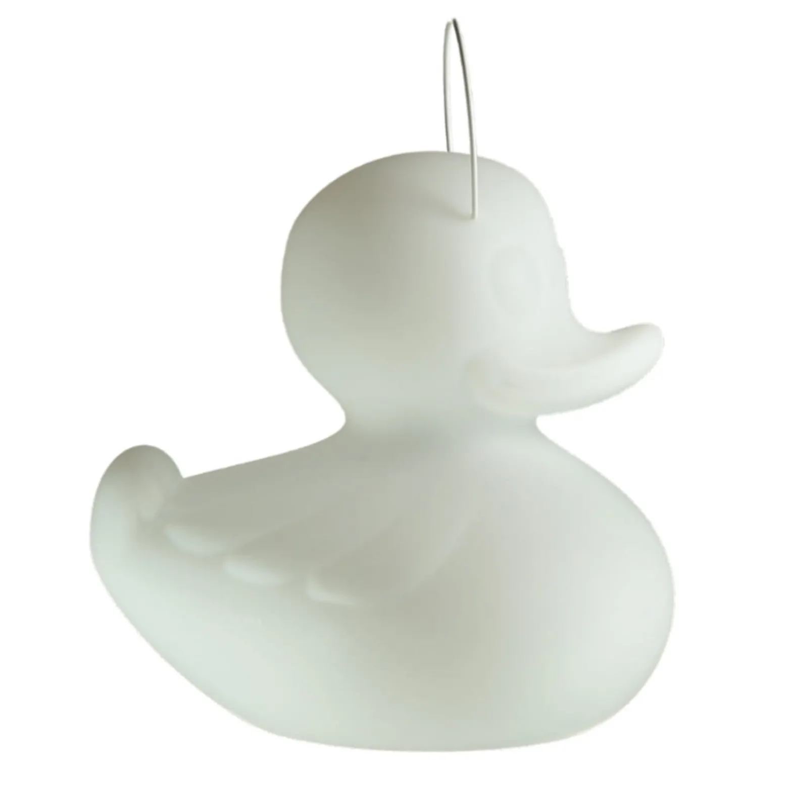 LED-designvalaisin DUCK-DUCK XL ulkokäyttöön, valkoinen