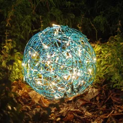 LED 3D muotoilupallo Galax Fun, Ø 30 cm, sininen