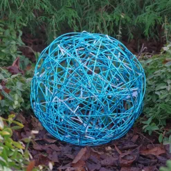 LED 3D muotoilupallo Galax Fun, Ø 30 cm, sininen