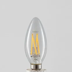 LED-filamenttilamppu E14 4W 827 kynttilä him., 5x