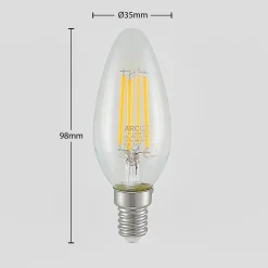 LED-filamenttilamppu E14 4W 827 3-vaihehimmen, 3x
