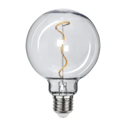 LED-Globe G95 E27 1 W 2 200 K filamenttioptiikka