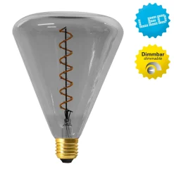 LED-globe-lamppu E27 4W 2 200 K, harmaa sävy