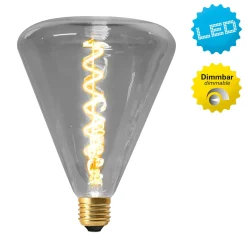 LED-globe-lamppu E27 4W 2 200 K, harmaa sävy