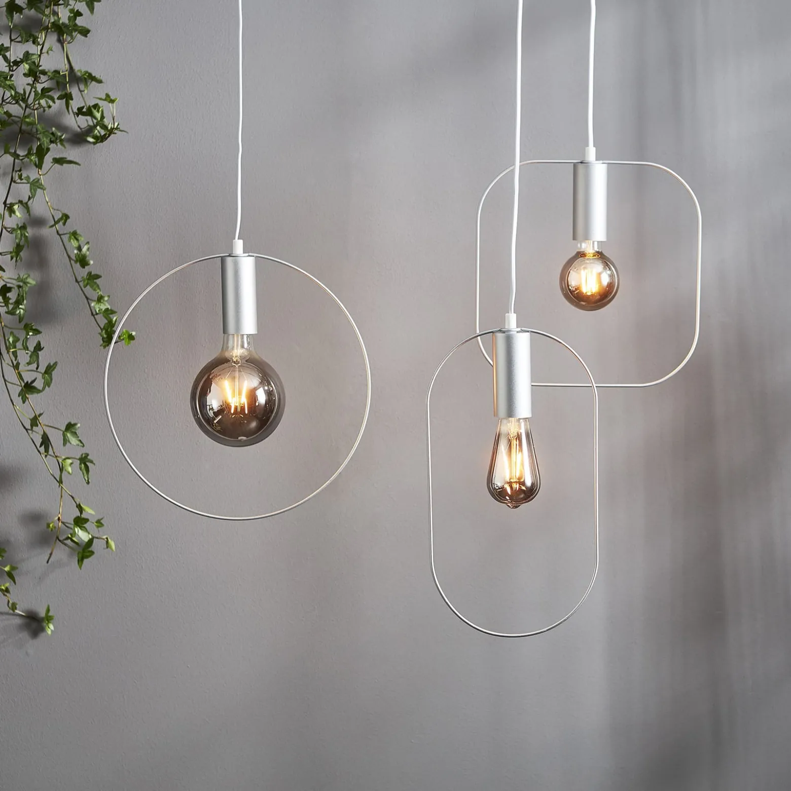 LED-globe-lamppu E27 1,8W Plain Smoke 2100K Ø 95mm