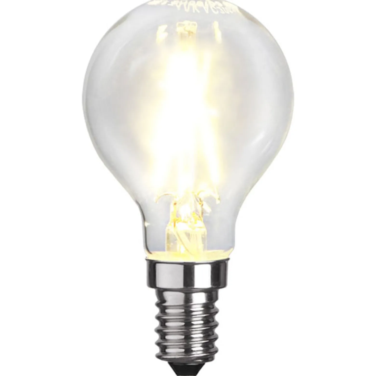 LED-golfpallolamppu E14 P45 2 W 2 700 K filament