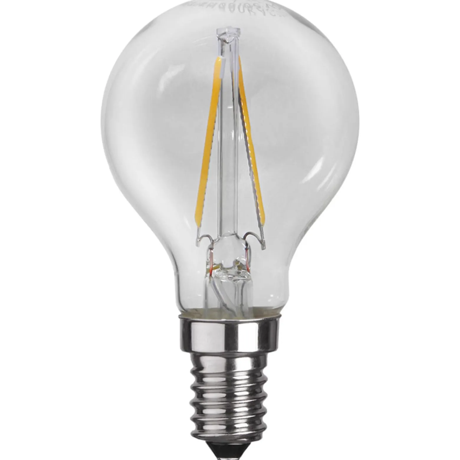 LED-golfpallolamppu E14 P45 2 W 2 700 K filament