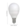 LED-golfpallolamppu E14 7,5W läm. valk, 806lm, him