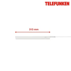 LED-kaapin alavalo Hephaistos, valkoinen, pituus 31 cm