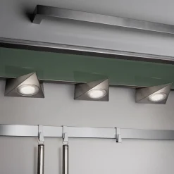 LED-kaapinalusvalaisin Ecco 3 kpl, mattanikkeli