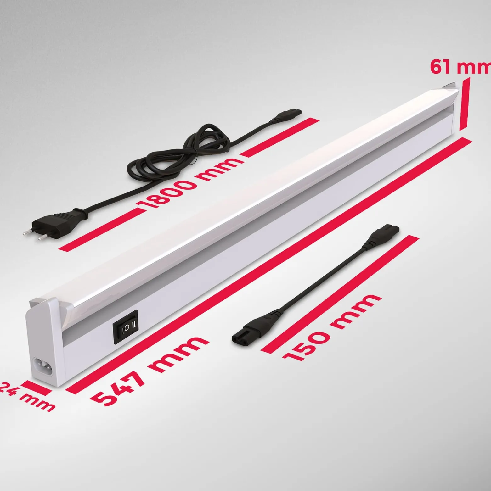 LED-kaapinalusvalaisin Gina, hopea, 2700 K/4000 K