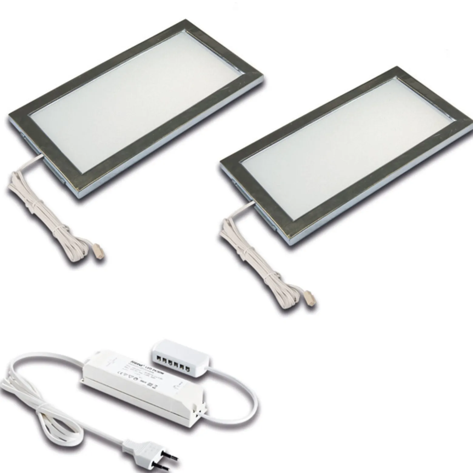 LED-kaapinalusvalaisin Sky 2 kpl 3000K ruostumaton teräs