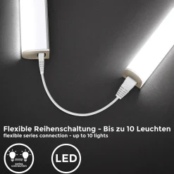 LED-kaapinalusvalaisin Xaver, pituus 57,3 cm, 2 kpl:n sarja 4000 K