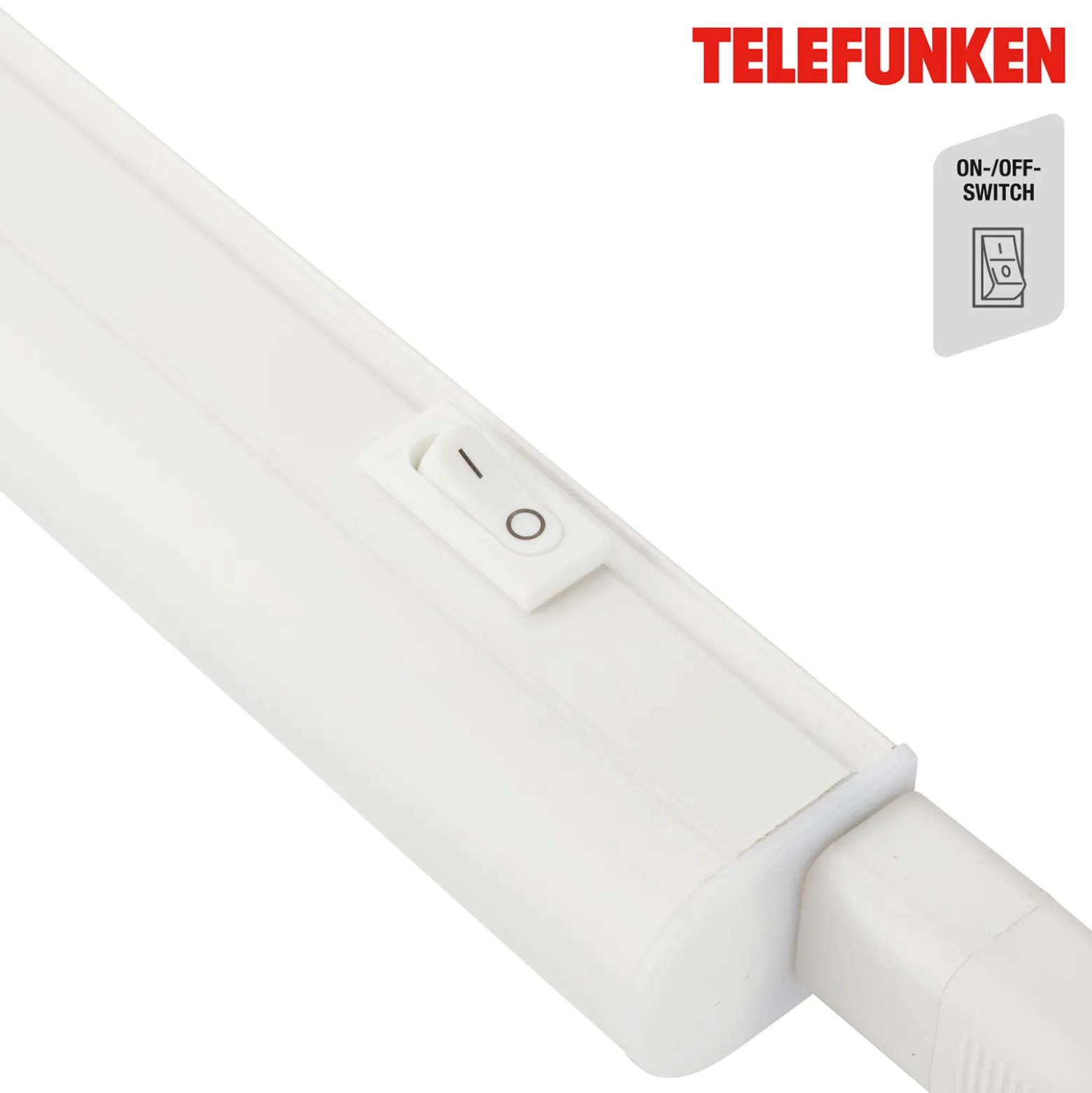 LED-kaapinvalaisin Hephaistos, valkoinen, pituus 117 cm