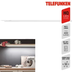 LED-kaapinvalaisin Hephaistos, valkoinen, pituus 117 cm