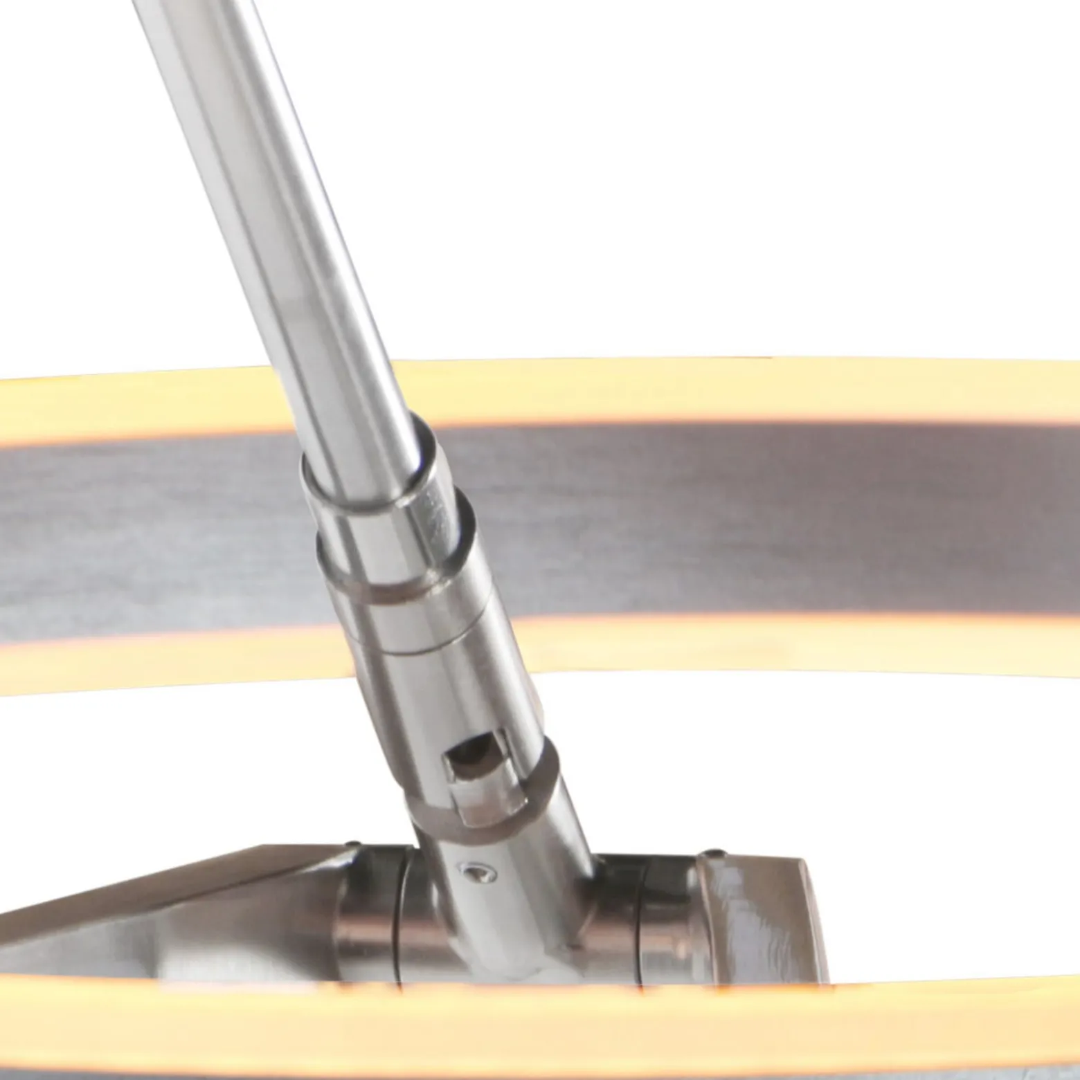 LED-kaarivalaisin Ringlux, teräksenvärinen, metalli, CCT, himmennin