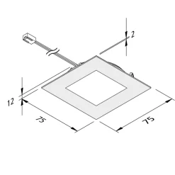 LED-kalusteuppovalo FAQ 68 3 kpl, teräs, 4 W 940