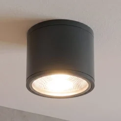 LED-kattokohdevalo Sputnik IP65 Ø14,5 cm, musta