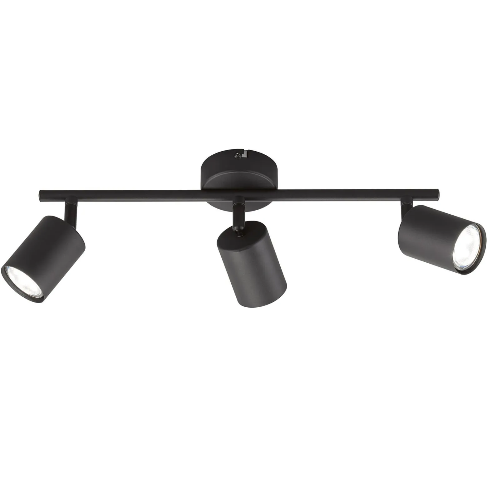 LED-kattokohdevalo Vano musta, 3-lamppuinen pitkä