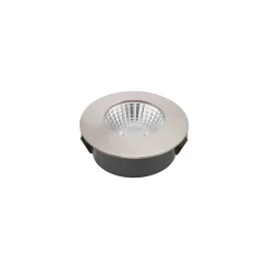 LED-kattoon upotettava valonheitin Diled, Ø 6,7 cm, 3 000 K, teräs