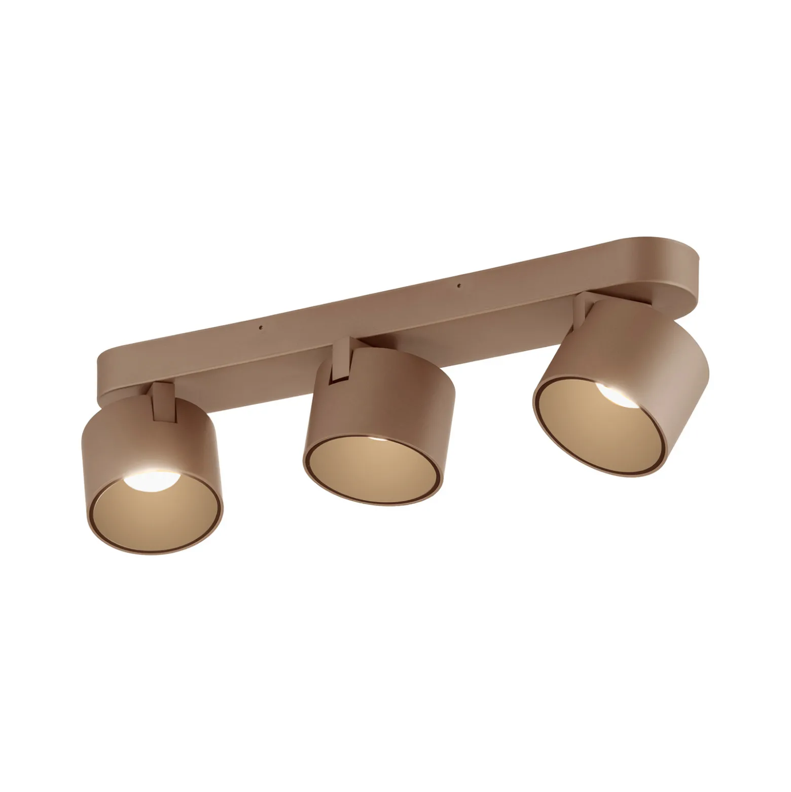 LED-kattospotti PURE Cup, pronssinvärinen, 56 cm, metallia, 3-lamppuinen