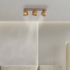 LED-kattospotti PURE Cup, pronssinvärinen, 56 cm, metallia, 3-lamppuinen