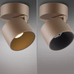 LED-kattospotti PURE Cup, pronssinvärinen, halkaisija 9,5 cm, metallia