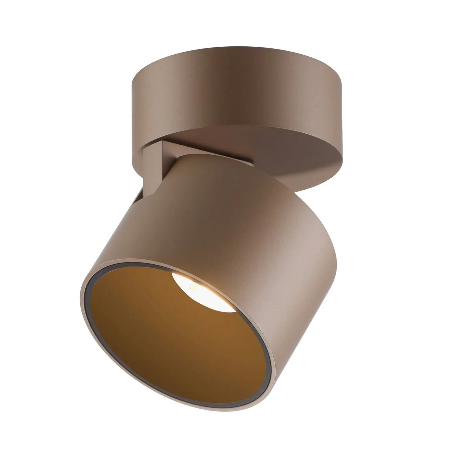 LED-kattospotti PURE Cup, pronssinvärinen, halkaisija 9,5 cm, metallia