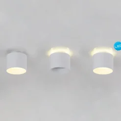 LED-kattospotti Trimes, Ø 11,5 cm, valkoinen, CCT, himmennettävä