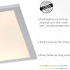 LED-kattotuuletin Flat-Air, CCT, valkoinen, 120x40cm