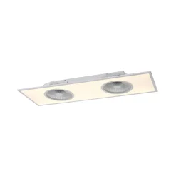 LED-kattotuuletin Flat-Air, CCT, valkoinen, 120x40cm