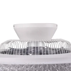 LED-kattotuuletin Harstad, kristallikehys