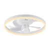 LED-kattotuuletin Rita, valkoinen, CCT, kaukosäädin, halkaisija 50 cm