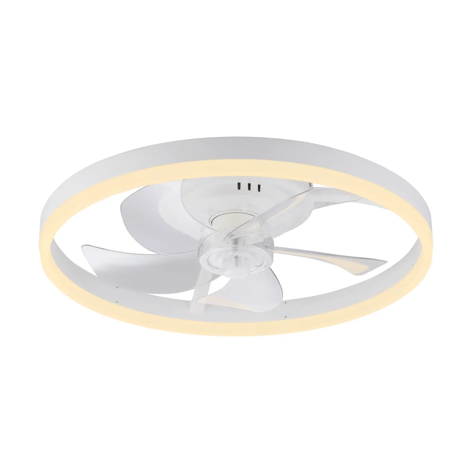 LED-kattotuuletin Rita, valkoinen, CCT, kaukosäädin, halkaisija 50 cm