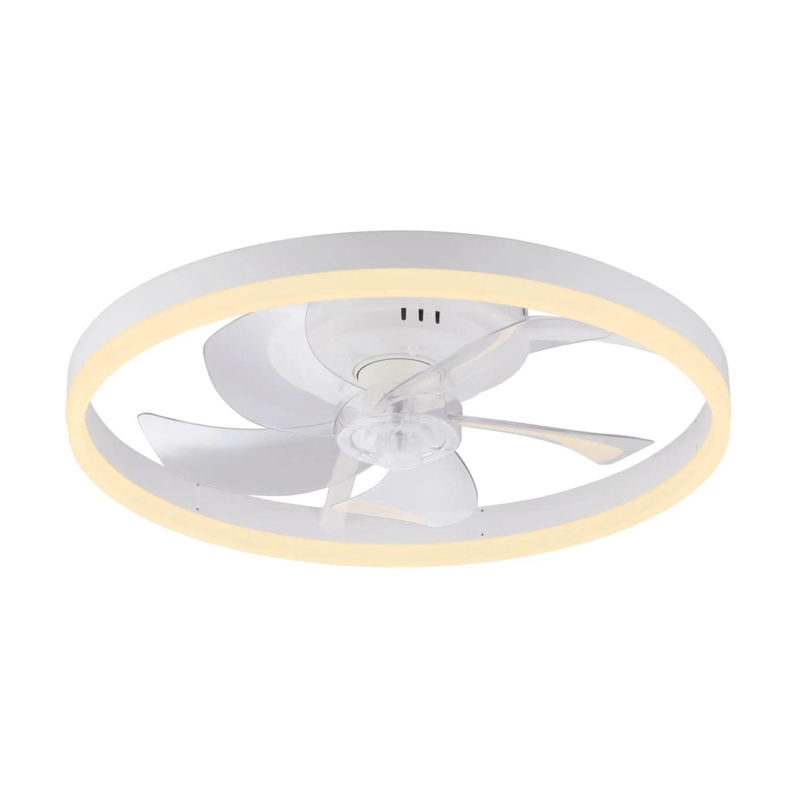 LED-kattotuuletin Rita, valkoinen, CCT, kaukosäädin, halkaisija 50 cm